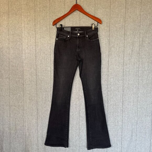 Banana Republic Factory Black Vintage Stretch Denim Low Rise Bootcut Jeans  28 T - Picture 1 of 14